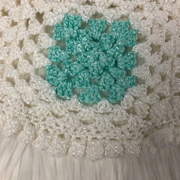 Handmade Granny Square Crochet Neutral Baby Afghan - Picture 5 of 5